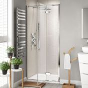 NEW & BOXED Twyfords 700mm - 8mm - Premium EasyClean Hinged Shower Door. RRP £361.99.8mm Easy...