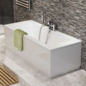 NEW (G107) 1700 x 750mm Square Double Ended Bath. COMES COMPLETE WITH SIDE PANEL. Manufactured ...