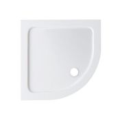 NEW 900x900mm Quadrant Ultra Slim Stone Shower Tray.RRP £224.99.Low profile ultra slim de...