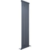 NEW (G167) Kudox Elmas Radiator 1800mm x 410mm Anthracite. RRP £375.99. Suitable for Central H...