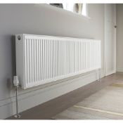 (H26) KUDOX PREMIUM TYPE 21 DOUBLE-PANEL PLUS SINGLE CONVECTOR RADIATOR 600 X 2000MM WHITE. Hig...