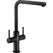 NEW (G55) FRANKE NEPTUNE KITCHEN MIXER TAP MATT BLACK. Fitted with ceramic disc valve Product ...
