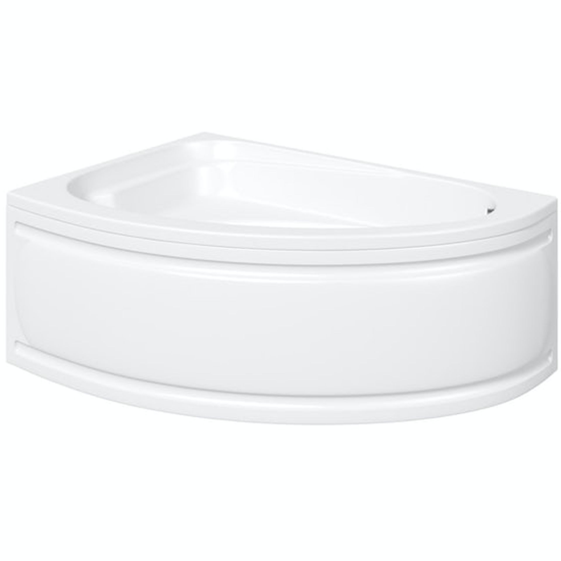 NEW (G108) 1000x1500mm Elsdon corner bath with seat. RRP £339.99. Panel not included. Manuf... - Image 2 of 3