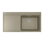 NEW (KE42) Franke Mythos MTG 611 Left Handed Fragranite 1.0 Bowl Inset Sink, Coffee. RRP £514....