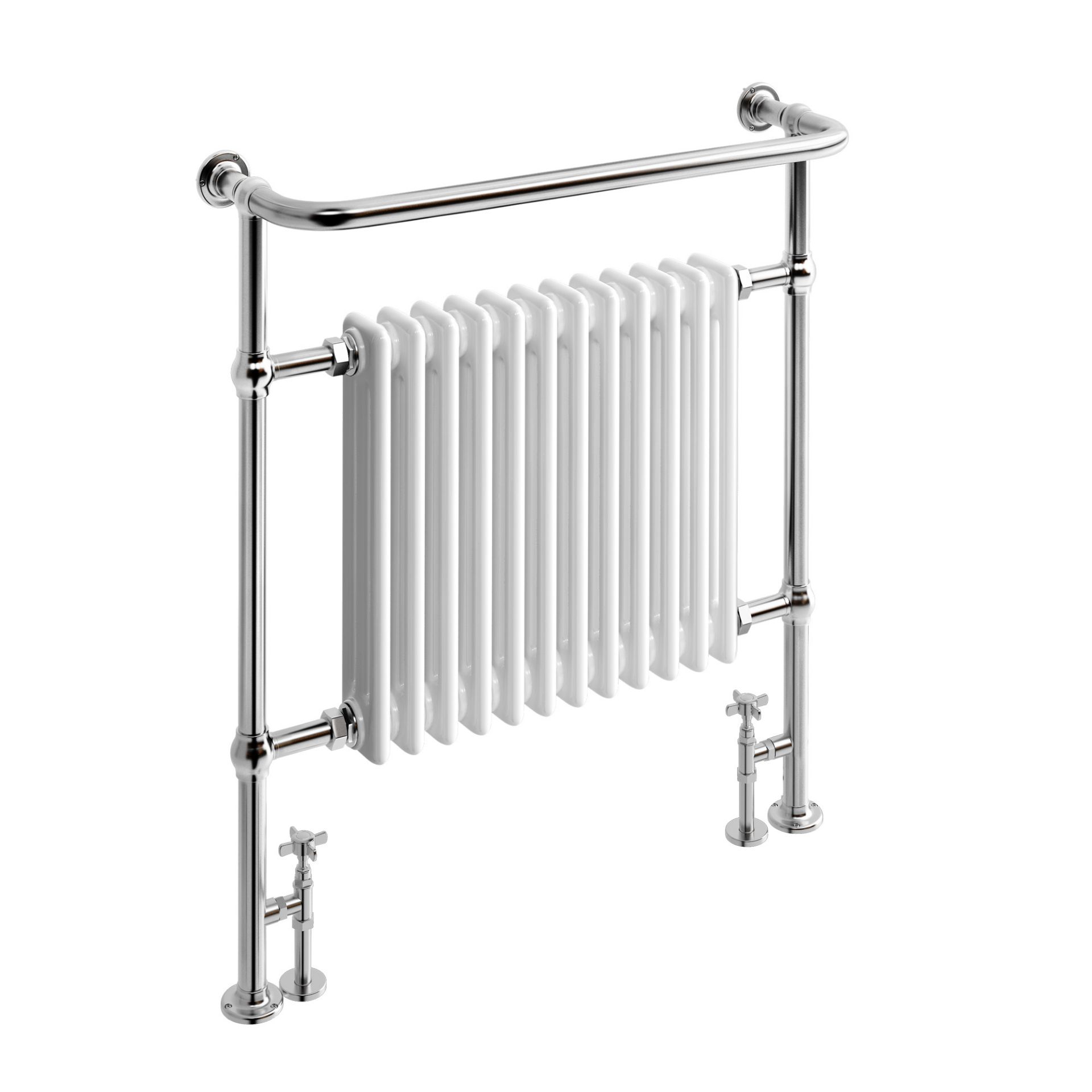 NEW & BOXED 952x839mm Large Traditional White Towel Rail Radiator - Victoria Premium. RRP £431... - Image 3 of 3