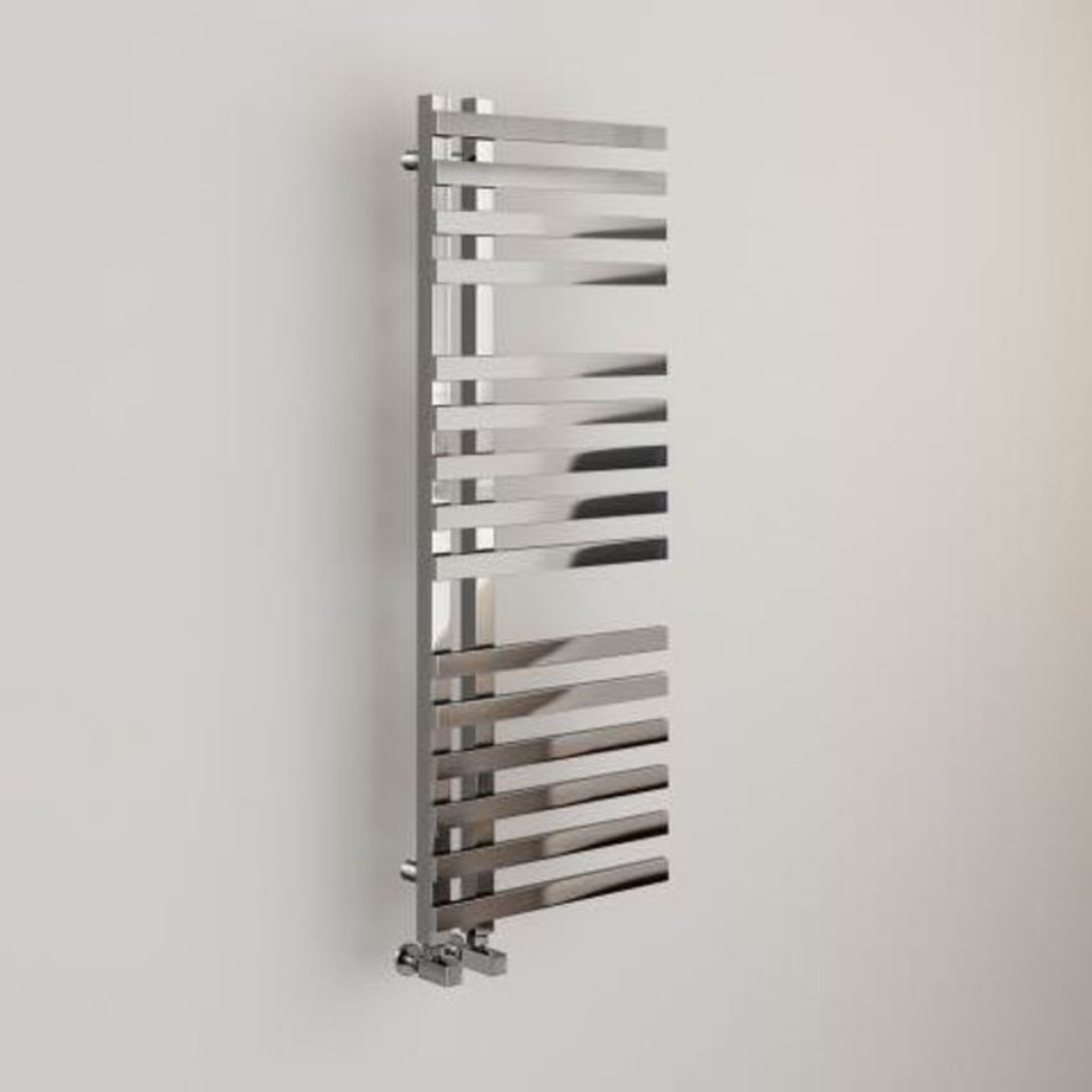 NEW 1200x450mm Chrome Designer Towel Radiator -Square Rail RRP £549.99 . RD1200450.We produce ... - Image 3 of 3