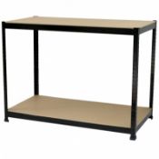 (SP494) Industrial Heavy Duty Steel Workbench Table Shelving Garage Shed The workbenc...