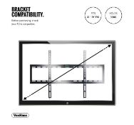 (OM23) 37-70 inch Flat-to-wall TV bracket Please confirm your TV’s VESA Mounting Dimensions ...