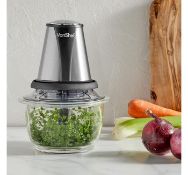 (MY30) Mini Food Chopper 400W 2 speed settings allow you to mix, blend, mince, chop and purée...