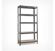 (MY99) 1.5m 5 Tier Heavy Duty Shelving Easy to switch between 5 tier shelving unit or a workben...