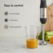 (OM132) 800W 3 in 1 Hand Blender Mini Chopper Food Processor Electric Whisk. BLEND, CHOP & WHI...