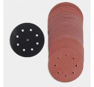 (MY39) 180mm Drywall Sander Accessory Set Replacement 180mm sanding pad and a set of 20 spare ...