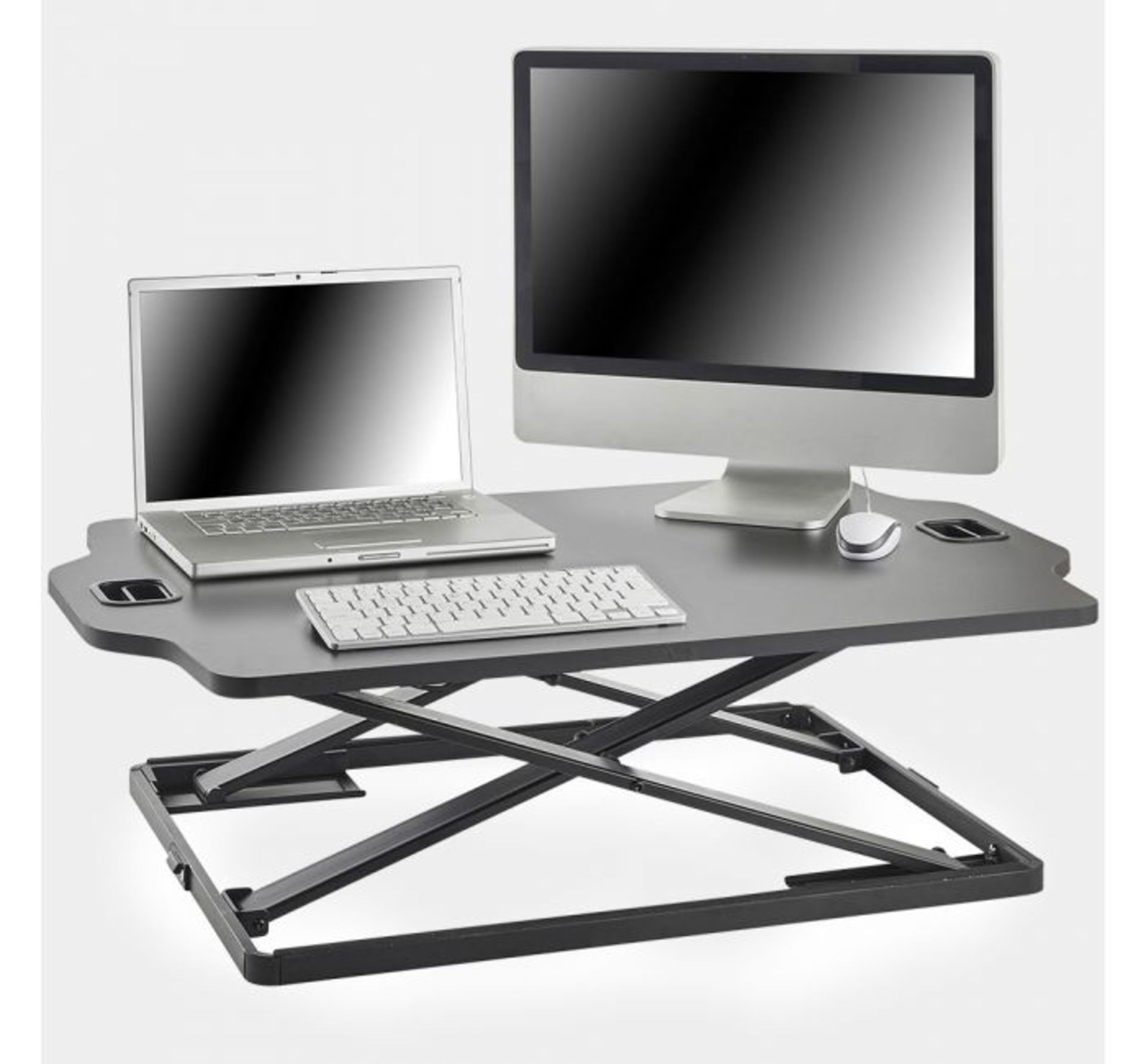 (TD67) Adjustable Standing Desk Smooth adjustable mechanism makes for a seamless sit to stand ... - Image 2 of 3