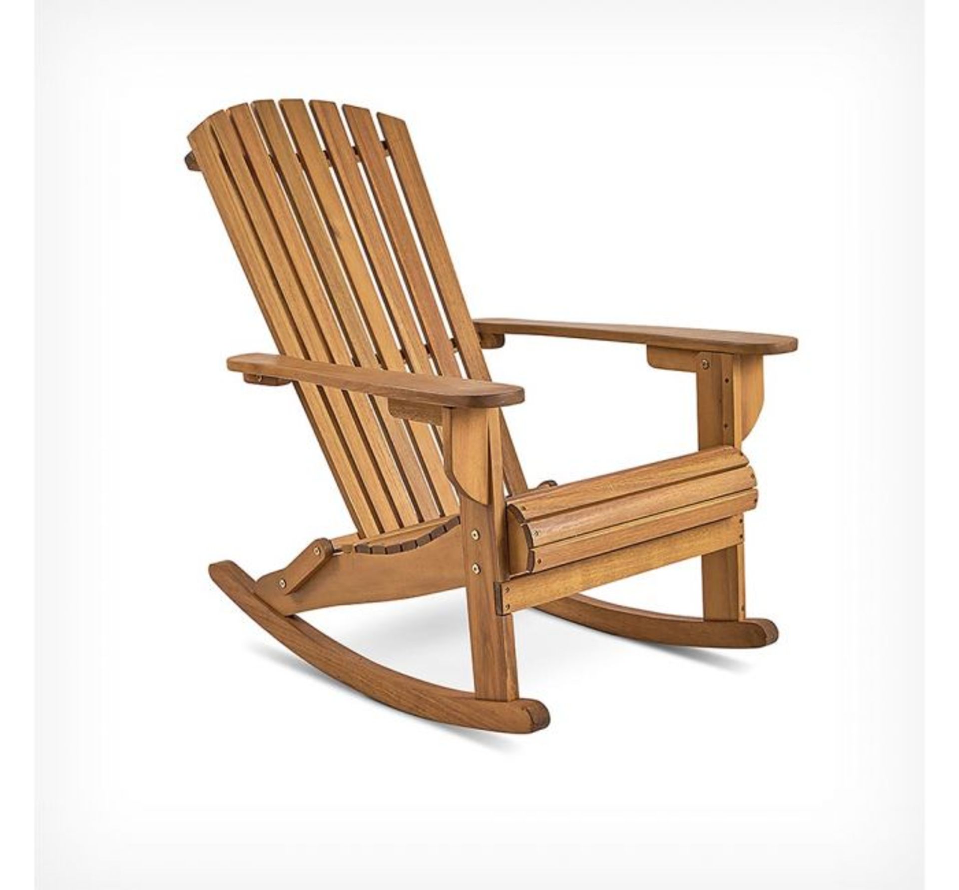 (MY50) Rocking Adirondack Chair Ideal for lazy days in the garden, the chair delivers a smooth... - Image 2 of 2