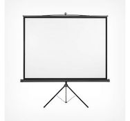 (MY70) 67" Tripod Projector Screen 67" Tripod HDTV Ready Screen Fold flat screen for easy tra...