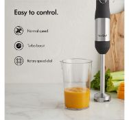 (MY31) 800W 3 in 1 Hand Blender Set includes 500ml chopping bowl, 600ml beaker with blending b...