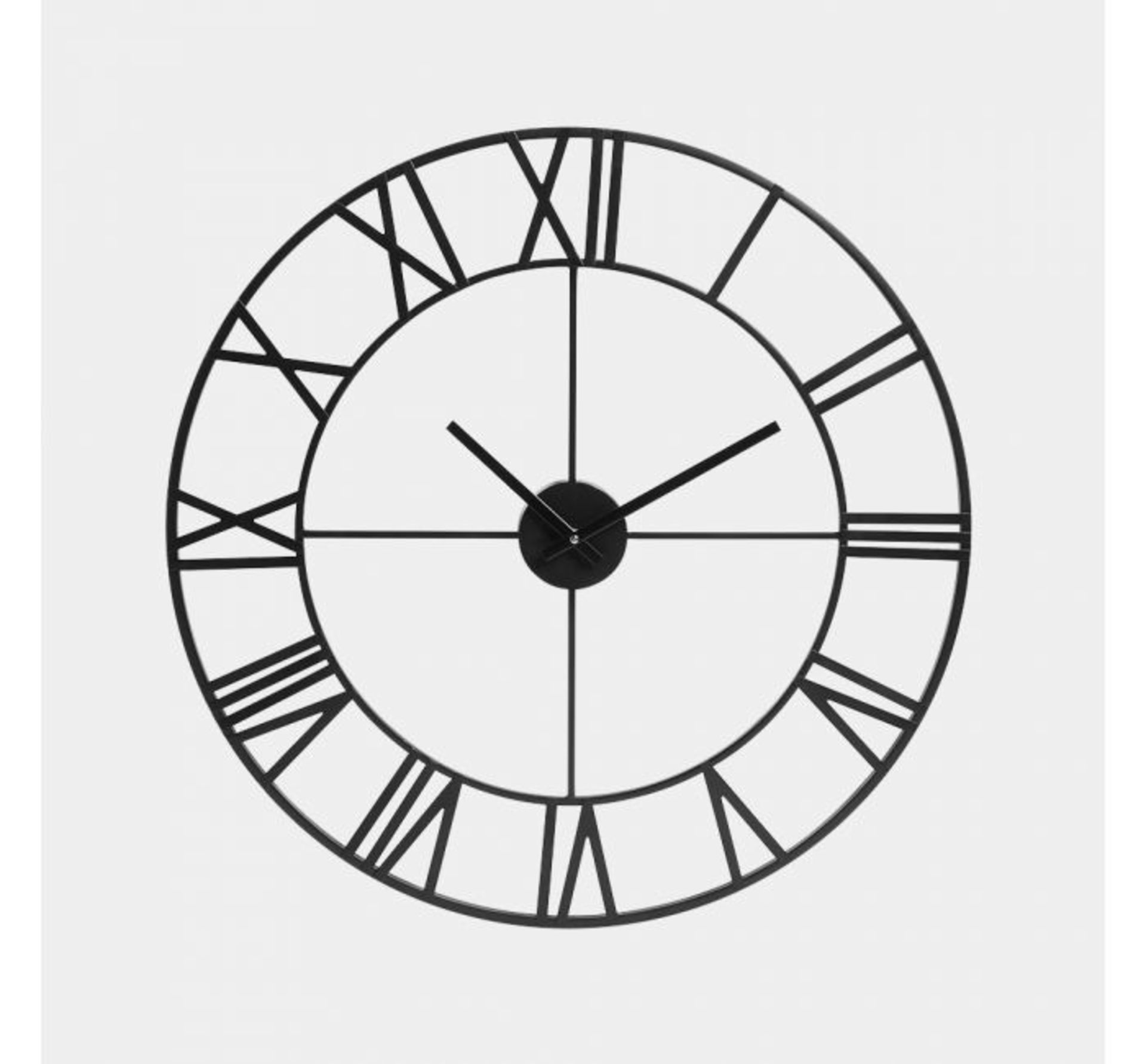 (MY9) 70cm Wrought Iron Wall Clock Antique inspired skeleton wall clock made from powder coate... - Image 2 of 2