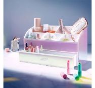 (OM104) Holographic Makeup Organiser Make organising your makeup and accessories easy with thi...