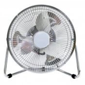 (PP104) 9" Inch Chrome 3 Speed Floor Standing Gym Fan Hydroponic Stay cool this year with ...