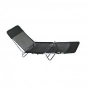 (EE488) Folding Reclining Sun Lounger Beach Garden Camping Bed Chair This year relax in comf...