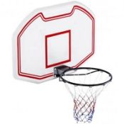 (RU342) Heavy Duty Wall Mounted Full Size Basketball Backboard Hoop Net The basketball net a...