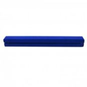 (PP23) 7ft 2.1m Folding Gymnastic Training Balance Beam Blue Faux Suede The folding balanc...