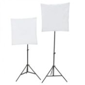 (PP28) 150W Studio Continuous Softbox Lighting Kit w/ Adjustable Stand The lighting kit is p...