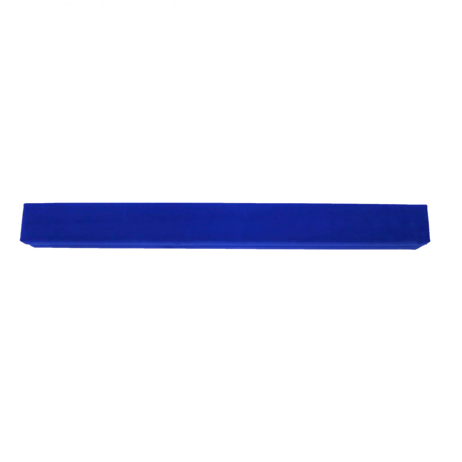 (PP23) 7ft 2.1m Folding Gymnastic Training Balance Beam Blue Faux Suede The folding balanc... - Image 2 of 2