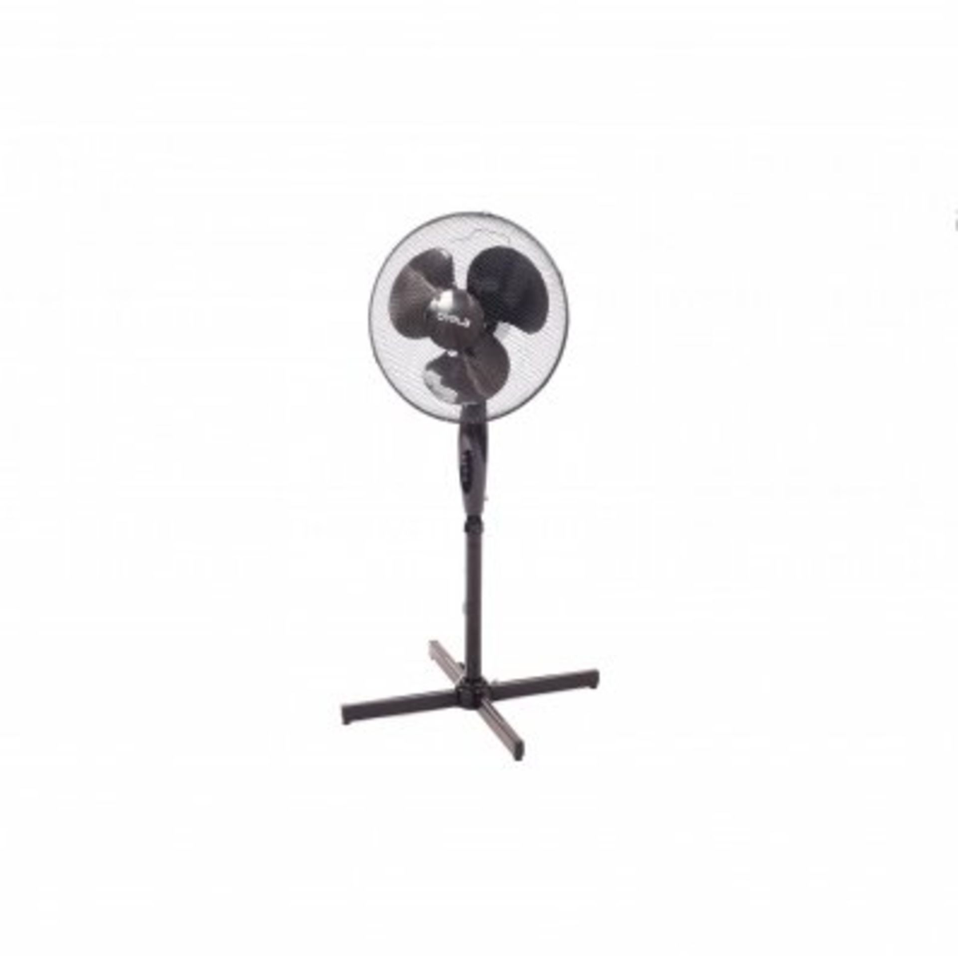 (PP20) 16" Oscillating Black Extendable Free Standing Tower Pedestal Cooling Fan The fan h...