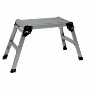 (PP16) 150kg Folding Aluminium Work Platform Step Up Bench Ladder EN131 The folding platform...