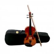 (PP24) Full Size 4/4 Acoustic Violin Set with Case, Bow & Rosin If you're learning to play v...