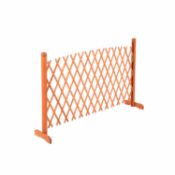 (RU360) Arched Expanding Freestanding Wooden Trellis Fence Garden Screen Add some style to...