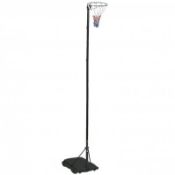 (RU316) Pro Adjustable Netball Net Post - Black, 3.05m With 3 adjustable heights our netball p...