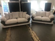 Brand New 3 Seater Plus 2 Seater Lullaby Sofas In Beige Cord Fabric