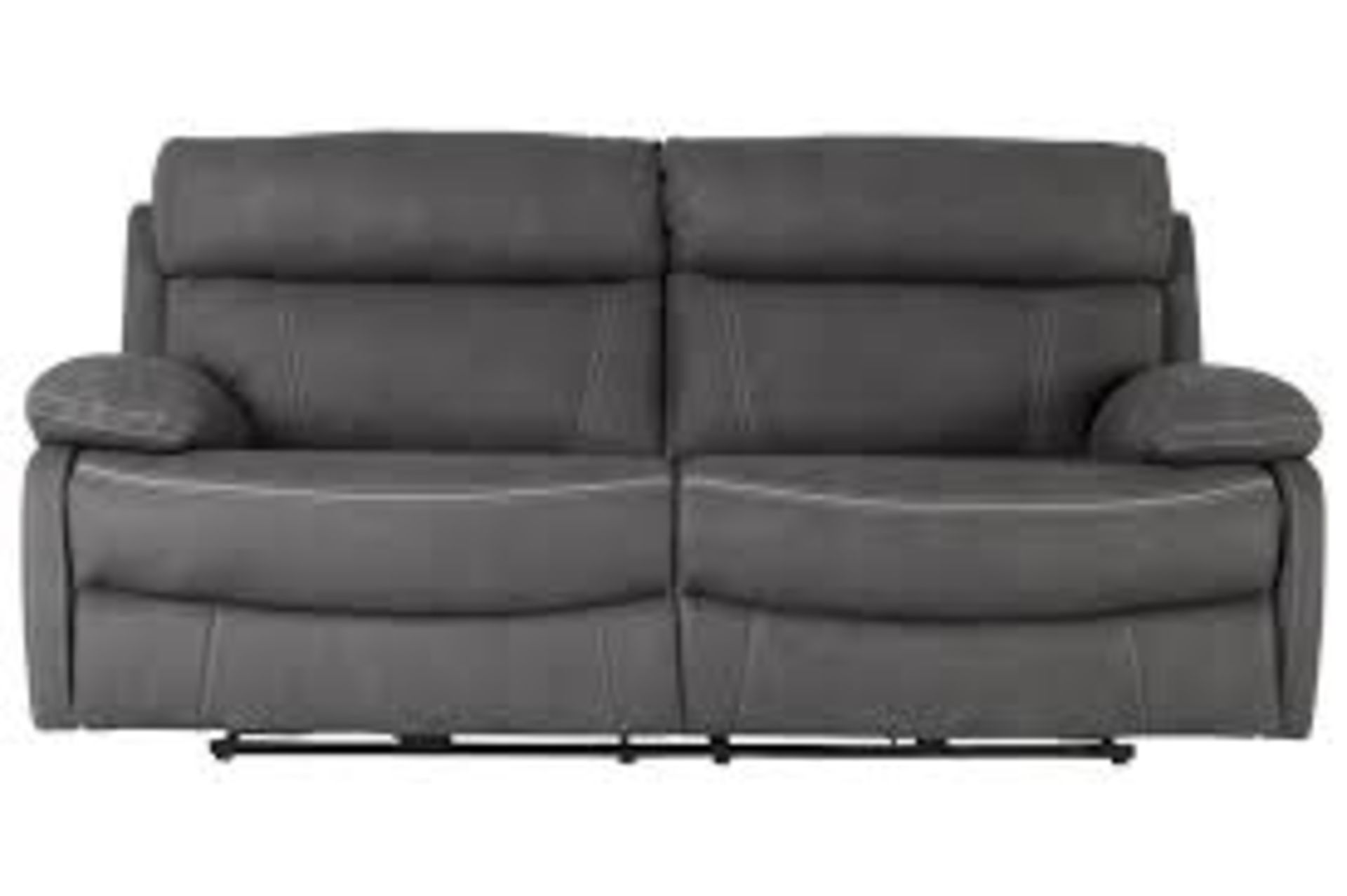 Brand New Boxed Arlo Manual Reclining 3 Seater Sofa In Grey Fabric