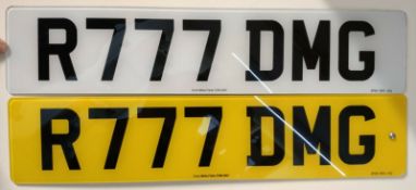 R777 DMG Cherished Private Personalised Number Plate on Retention Ideal Gift