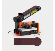 (DD4) Benchtop Belt and Disc Sander With a cast iron base for stability and durability you can...