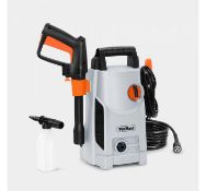 (DD29) 1600W Pressure Washer with Accessories Impressive working pressure of 90bars and 330 li...