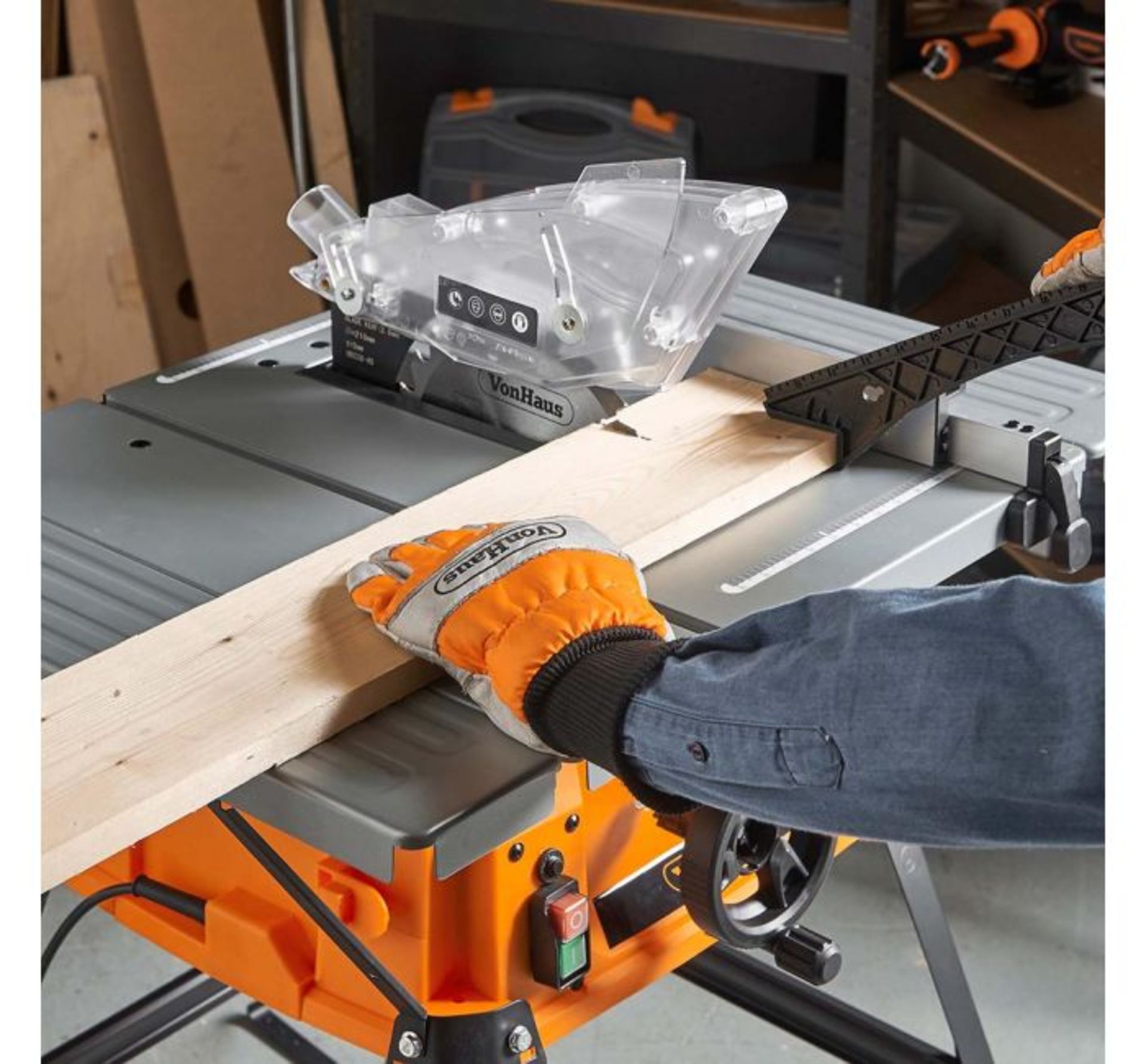 (DD5) 1500W 8” Table Saw High spec table saw features a 0-45° cutting range 0°max 70mm / ... - Image 3 of 3