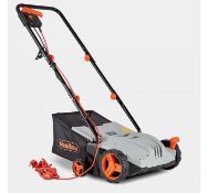 (GL66) 1300W Lawn Rake. Dimensions – 111cm X 96cm X 50cm (Length X Width X Depth) Weight – ...