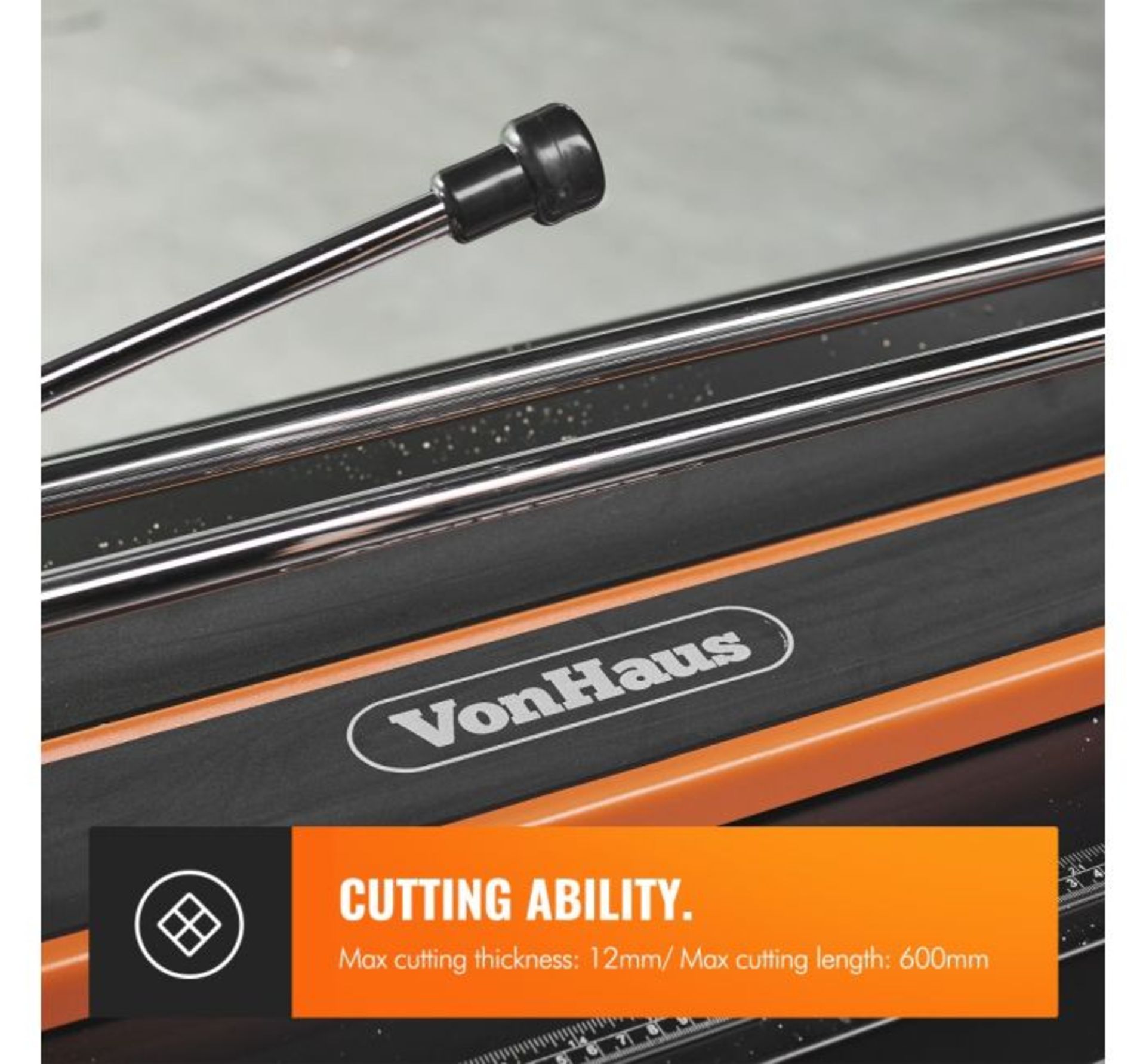 (GE66) Manual Tile Cutter Make precise diagonal and straight cuts into floor and wall tiles ea... - Image 2 of 3