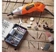 (JH44) Rotary Multitool & Accessory Set Versatile rotary multitool with a 170W motor 120 p...