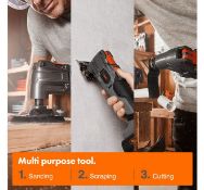 (JH48) E-Series 18V Cordless Oscillating Multitool Cordless for outdoor/indoor use. 5000–1...