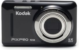 (42) 1 x Grade B - KODAK FZ53 Digital Camera - Black (16 MP, 5xZoom, 28 mm Wide, Li Ion Battery...