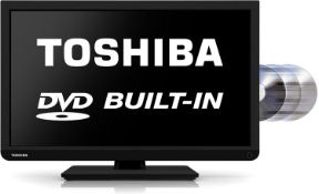 (M30) Toshiba 22D1333B 22-inch Widescreen 1080p Full HD LED TV with Built-In DVD Player [Energy...