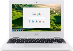 (M5) Acer Chromebook 11.6 inches Laptop CB3-131 Intel Celeron N2840 2 GB 16GB EMMC Chrome White...