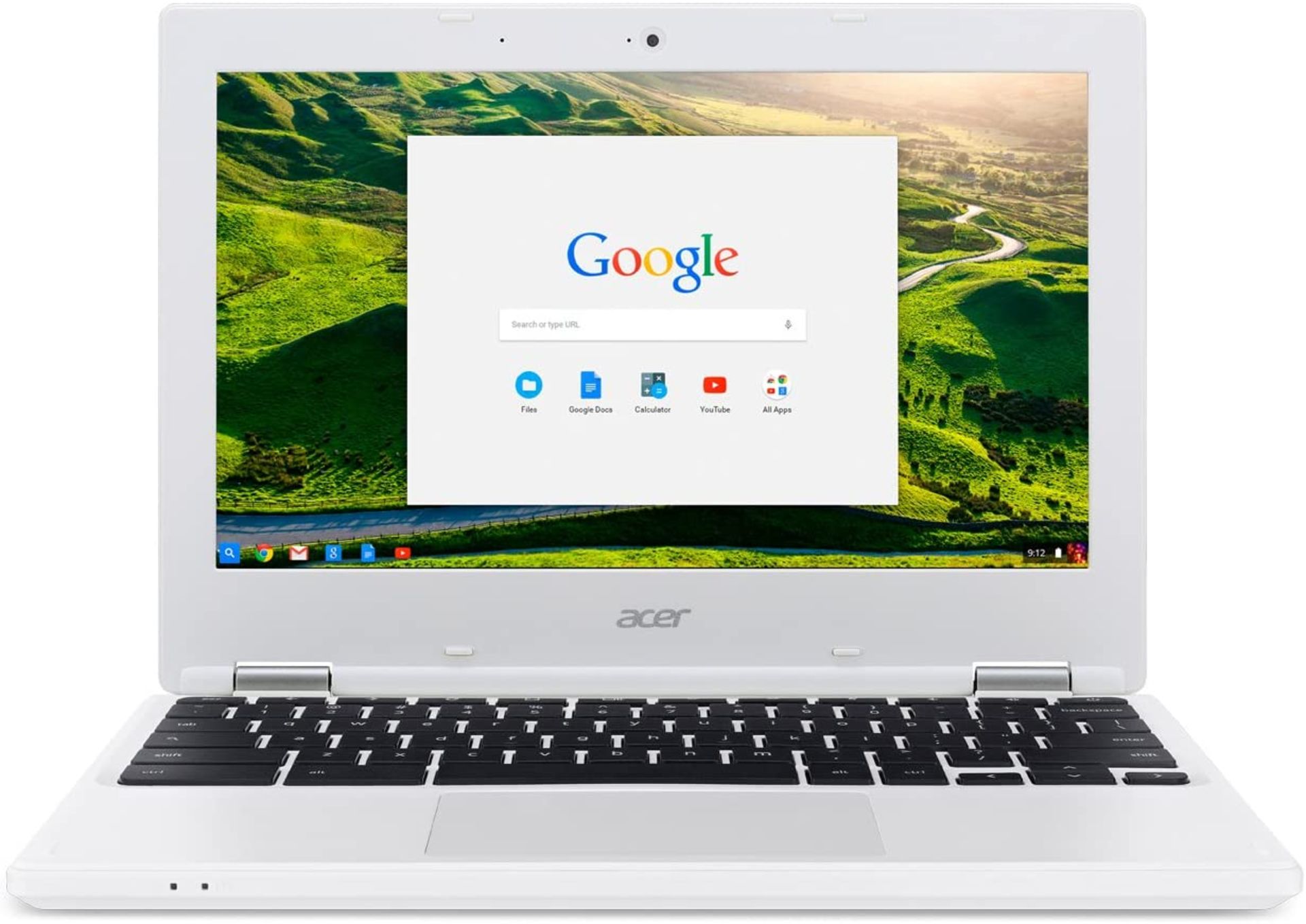(M5) Acer Chromebook 11.6 inches Laptop CB3-131 Intel Celeron N2840 2 GB 16GB EMMC Chrome White...