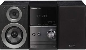 (30) 1 x Grade B - Panasonic SC-PM602EB-K Wireless Traditional Hi-Fi CD Micro System.