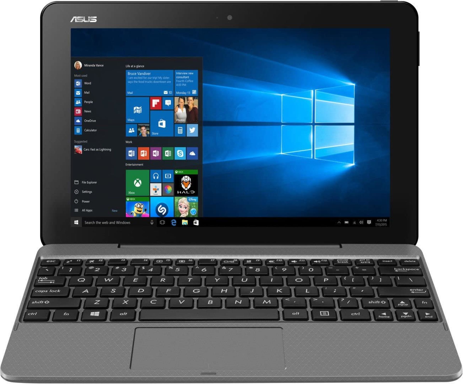 (5) 1 x Grade B - Asus Transformer Book T101HA (10.1 inch) Notebook PC Atom (Z8350) 2GB 32GB - Image 6 of 7