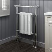 PALLET TO CONTAIN 6 x BRAND NEW BOXED 952x659mm Large Traditional White Premium Towel Rail Radi...
